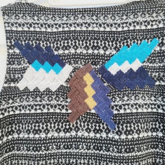 CALYPSO ST. BARTH - Tweed Embroidered Boho Tunic Size Small - Picture 4 of 13